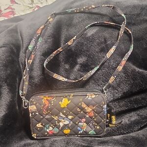 Loungefly Black Patterned Crossbody Bag